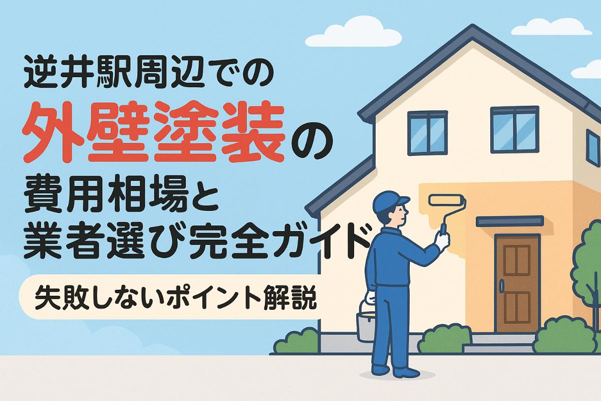 逆井駅周辺での外壁塗装の費用相場と業者選び完全ガイド！失敗しないポイント解説