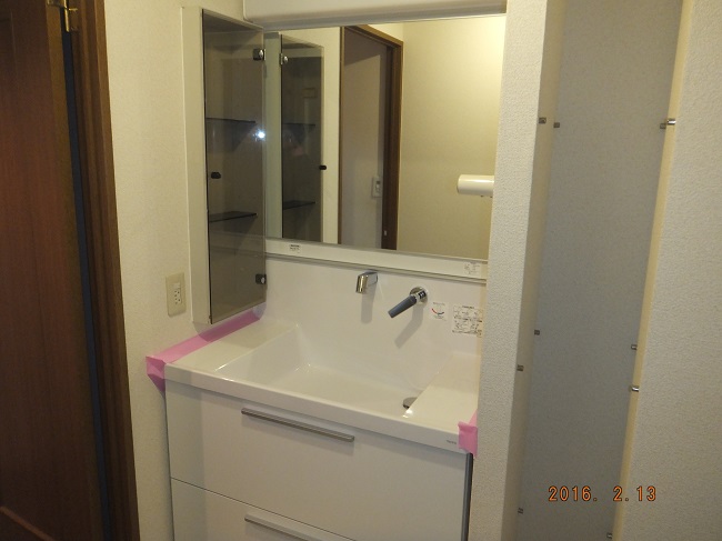 after 洗面台リフォーム