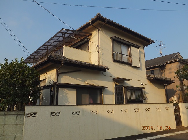 外壁塗装と補修 before