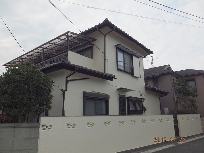 外壁塗装と補修 after