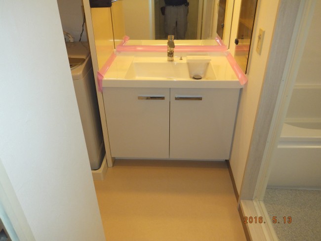 after 洗面台交換