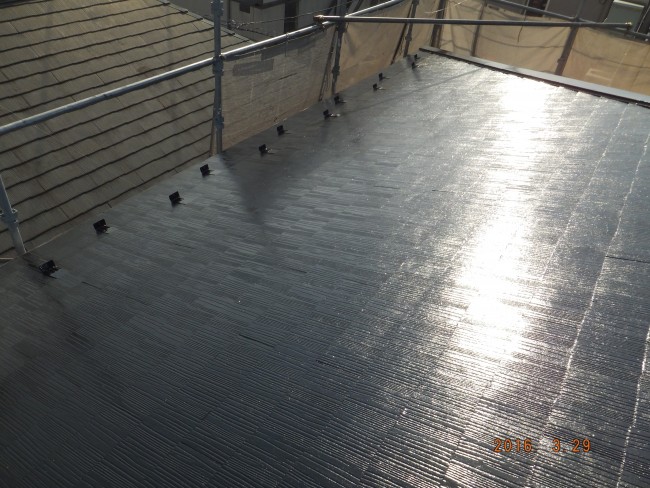 柏市 外壁と屋根の塗装と補修工事