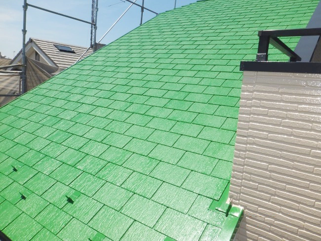 屋根塗装工事後