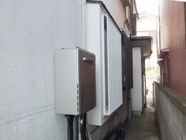 給湯器、浴室窓交換後