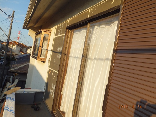 雨戸一筋　施工中