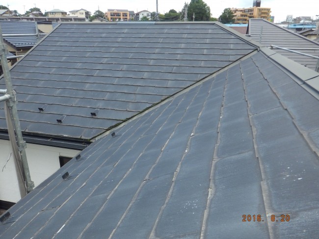 屋根葺き替え前