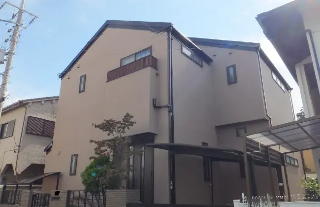 市川市 外壁塗装と屋根塗装を元のイメージで艶消し仕上