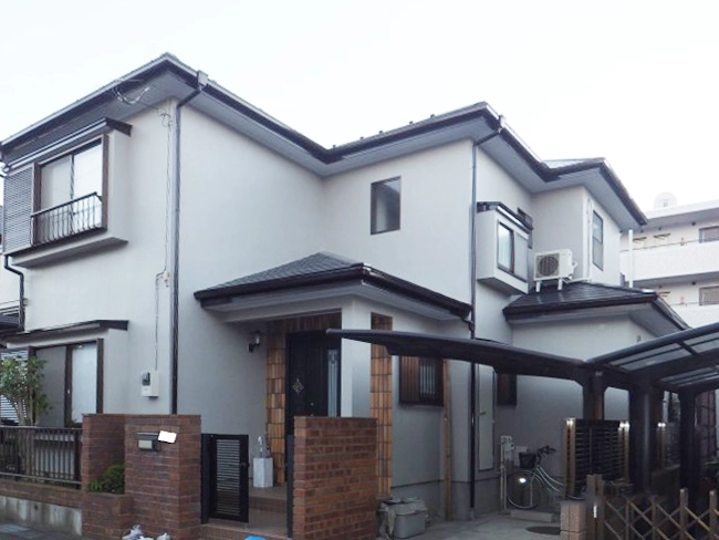 松戸市 外壁塗装と屋根塗装及びベランダ防水工事