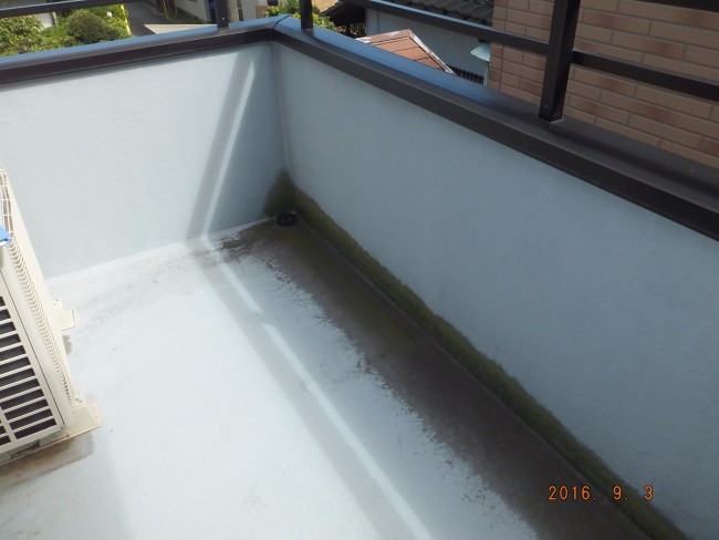 バルコニー防水前