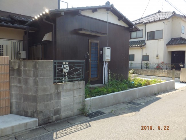 施工前 外壁サイディング・外構