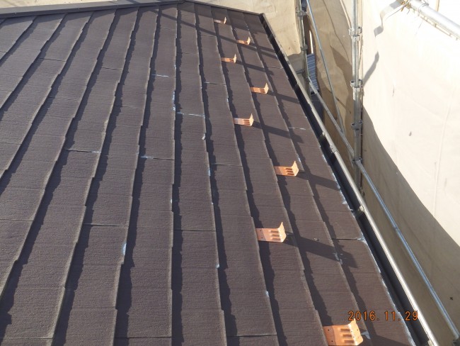 屋根葺き替え前