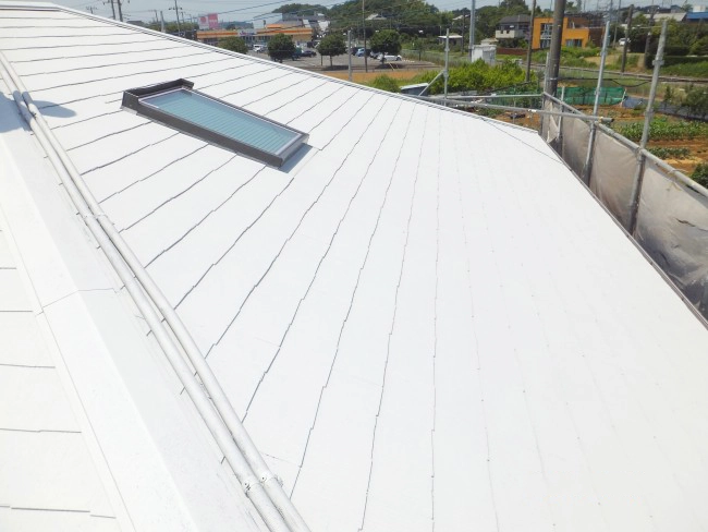 我孫子市 屋根塗装。色褪せた屋根をキレイに仕上げる
