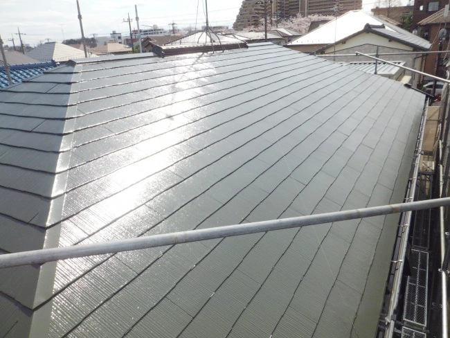 屋根塗装後