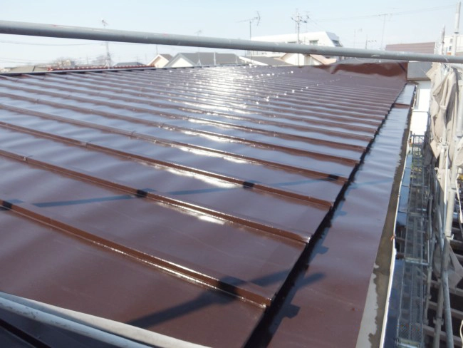 トタン屋根塗装後